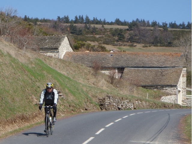 Christian, dans la descente du col