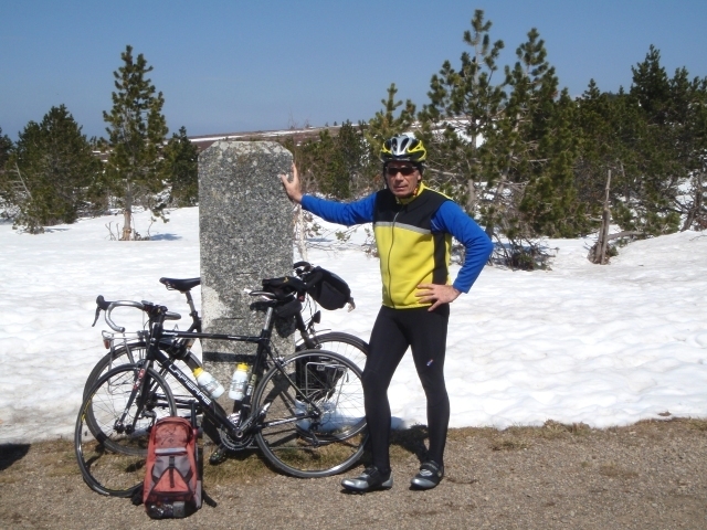 Christian au sommet du col (1 541 m)