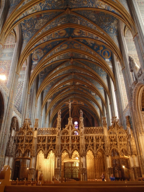 les peintures de la voûte de la cathédrale Sainte Cécile
