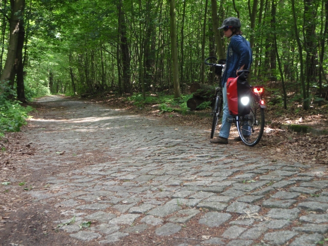 une superbe portion pavée du chemin du mur