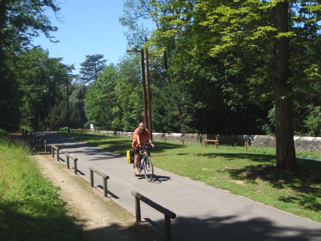 la piste cyclable de Thonon les Bains